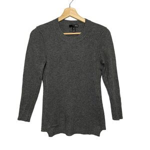 Aqua 100% Cashmere Luxury basic pullover sweater pink Sz XS